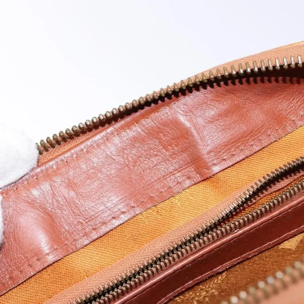 MCM Logogram Visetos Handbag Brown